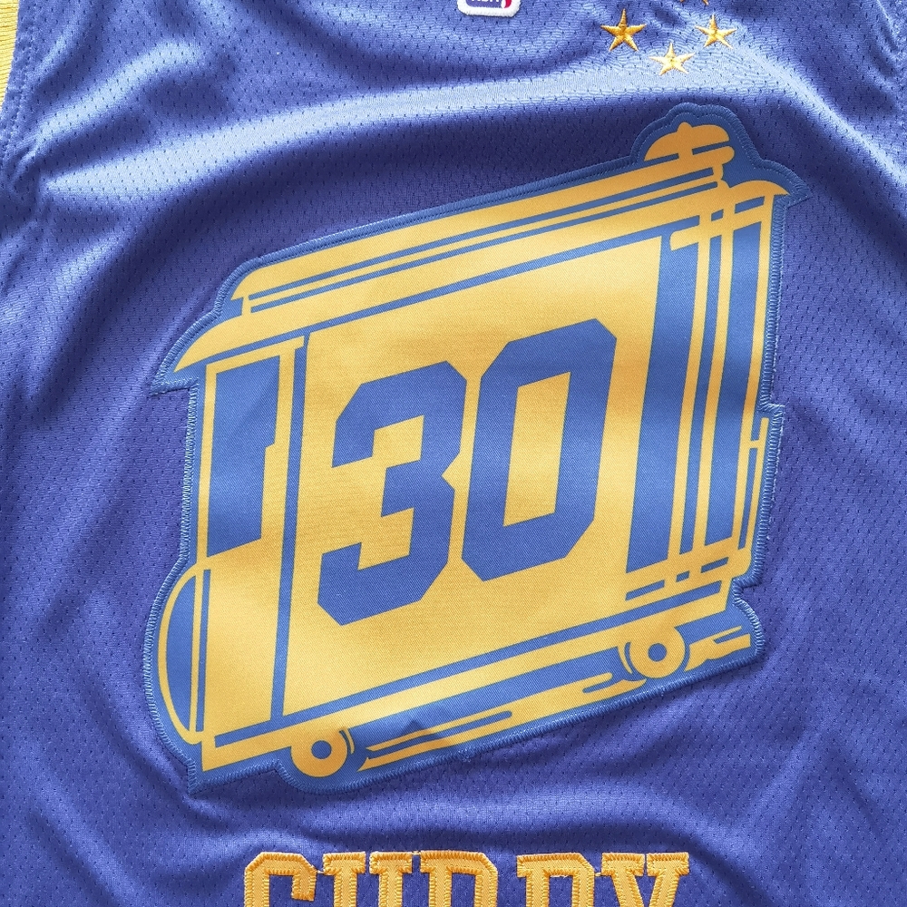 Men's Nike Stephen Curry Royal Golden State Warriors 2020/21 Swingman - Jersey -